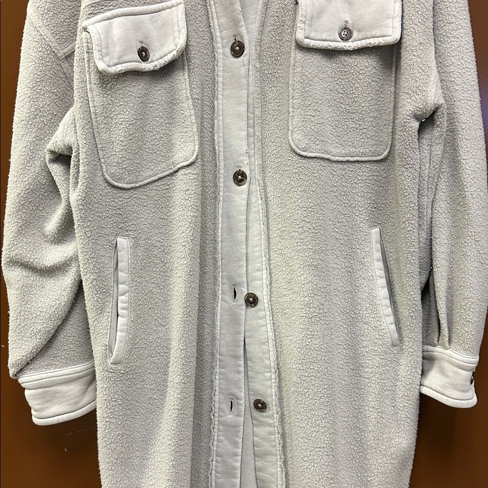 Free People Long Ruby Shacket Size Large - Picture 5 of 9